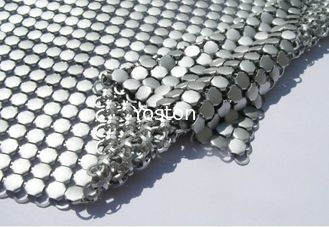 La Cina Tenda di doccia di alluminio a paillettes metallica della maglia, struttura morbida del tessuto dei drappi della maglia fornitore