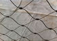 Cavo metallico flessibile dell'uccelliera dell'uccello del rombo della maglia del cavo dello zoo che cattura con la rete installazione facile fornitore