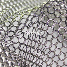 Porcellana Tenda decorativa della maglia dell'anello, dimensione su misura del divisorio della catena del metallo degli ss fornitore