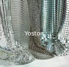 La Cina Multi forma della rete metallica tessuti a paillettes metallici di alluminio d'argento/dorati della tenda fornitore