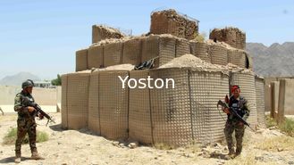 La Cina Protezione dell'esercito della parete del materiale di riempimento della barriera del bastione del recinto dei sacchetti di sabbia di Hesco della maglia del gabbione di mil fornitore